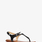 Logo Plate T-Strap Sandal