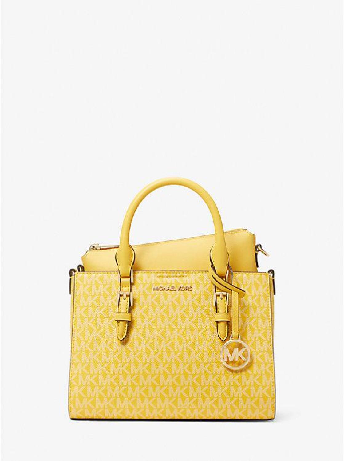 Charlotte Small 2-in-1 Signature Logo Satchel