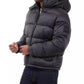 Men's Heavyweight Metallic Finish Hooded Puffer Jacket