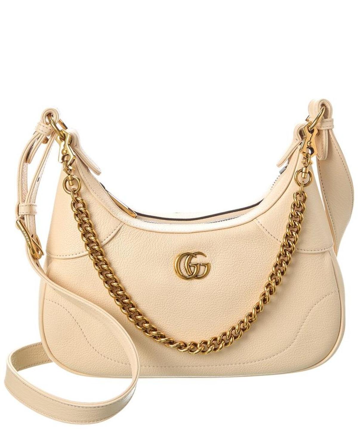 Gucci Aphrodite Small Leather Hobo Bag