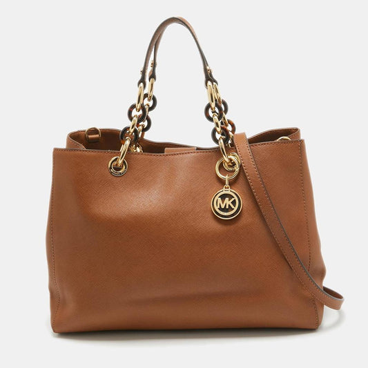 Michael Kors Brown Leather Cynthia Tote