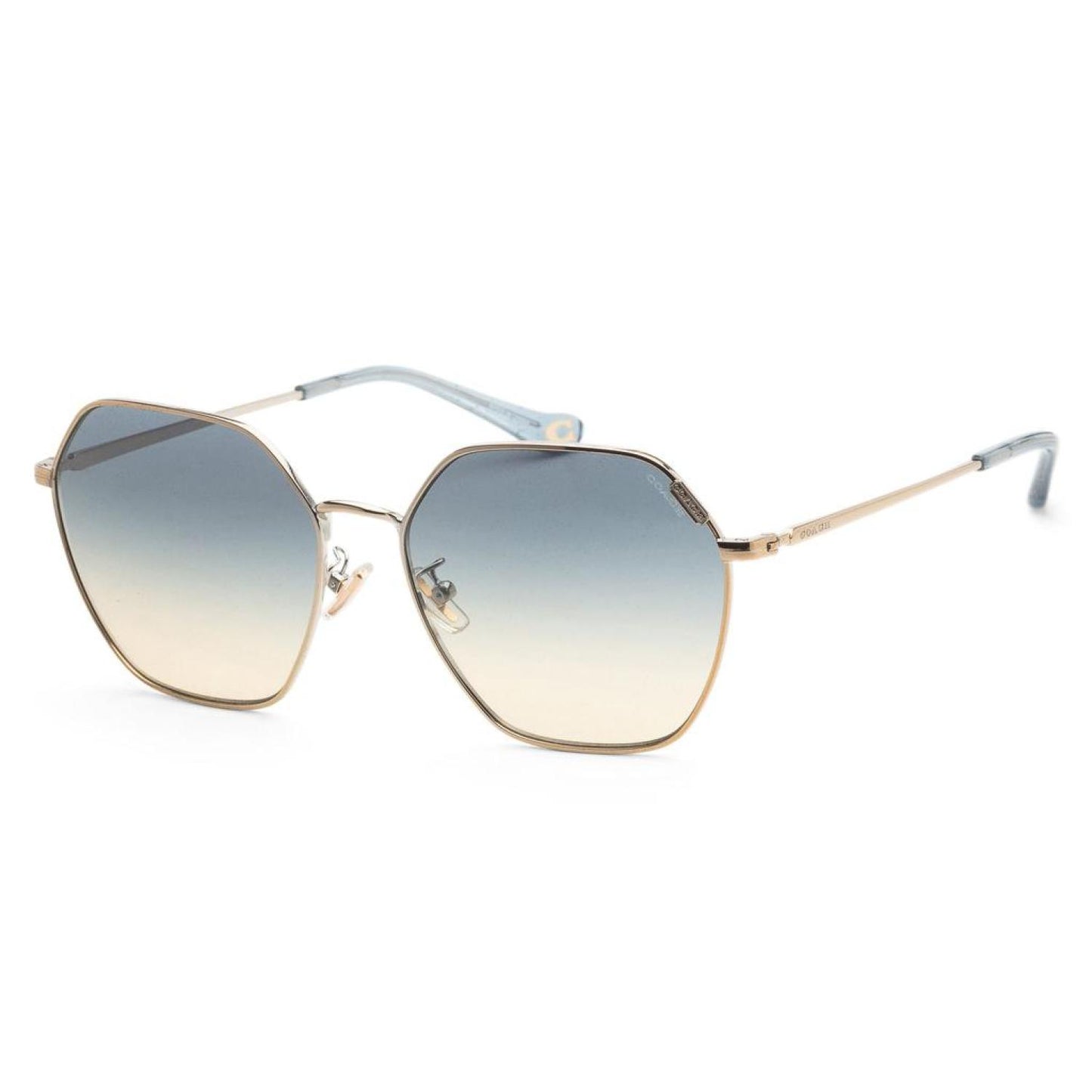 Coach Women's Sunglasses Shiny Light Gold 58mm Sunglasses