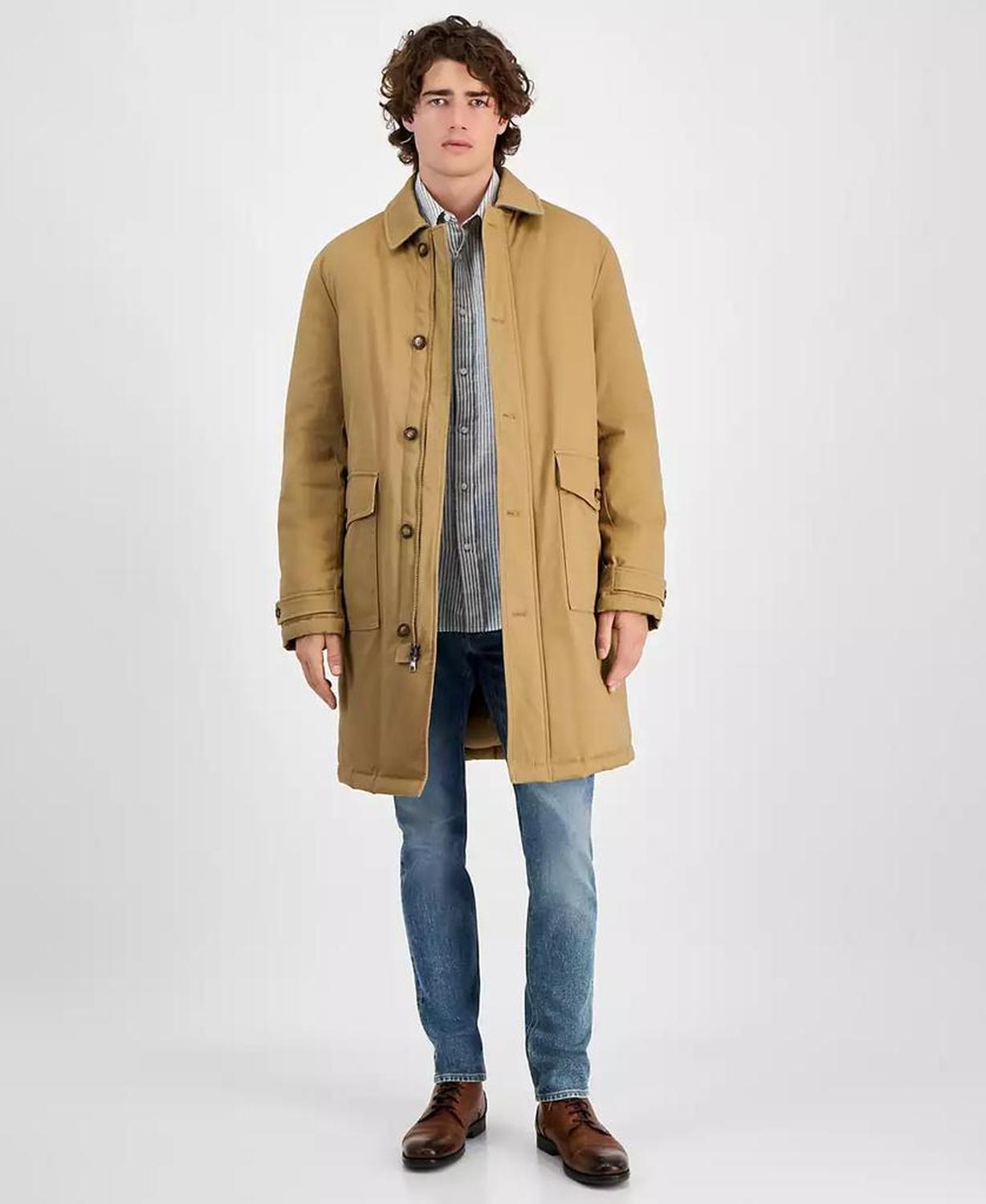 Men's Balmacaan Puffer Jacket