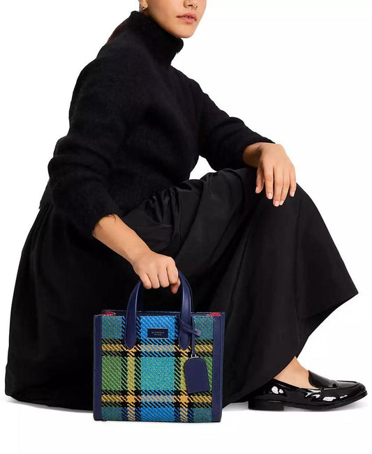 Manhattan Grand Plaid Tweed Medium Tote