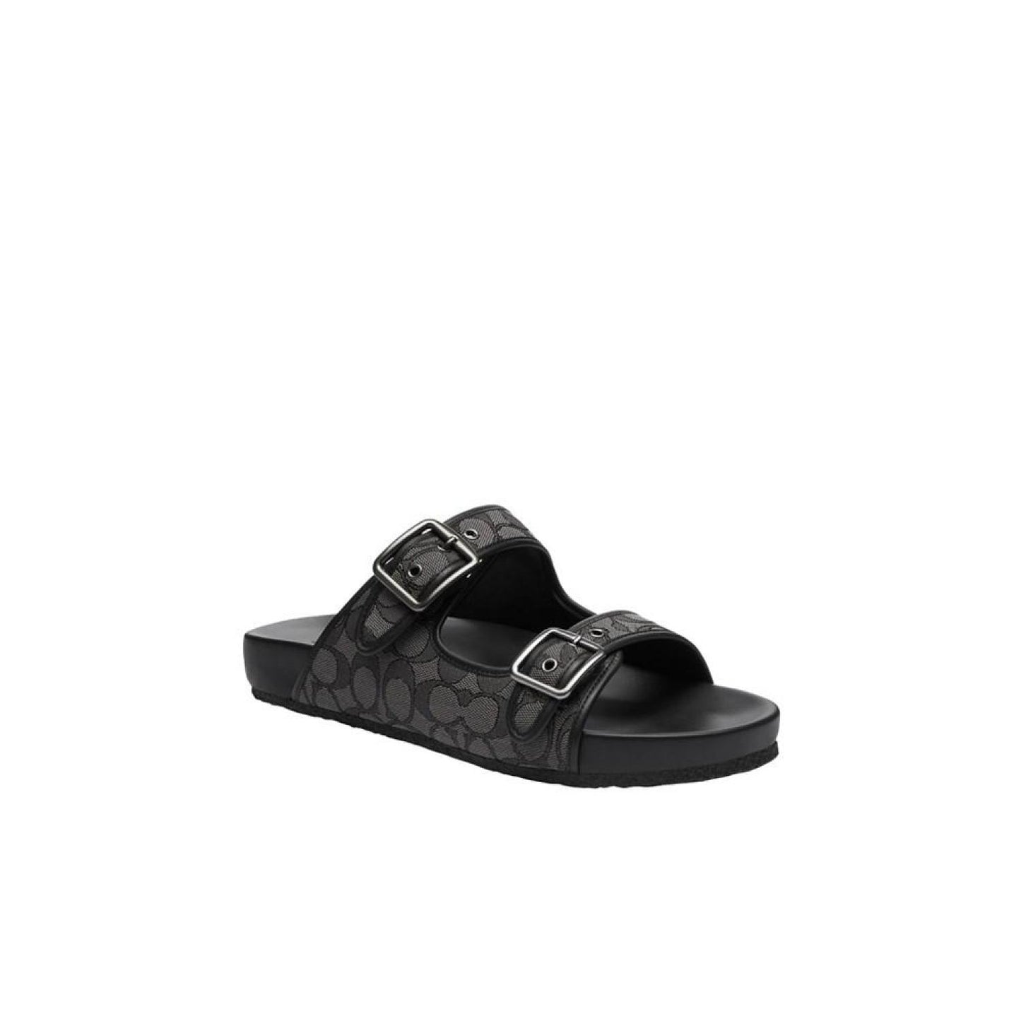 Men's Signature and Leather Buckle Strap Sandal