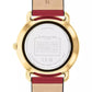 Women's Elliot Red Leather Strap Watch