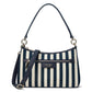 Hudson Striped Canvas Fabric Covertible Crossbody