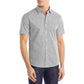 Mens Printed Cotton Button-Down Shirt