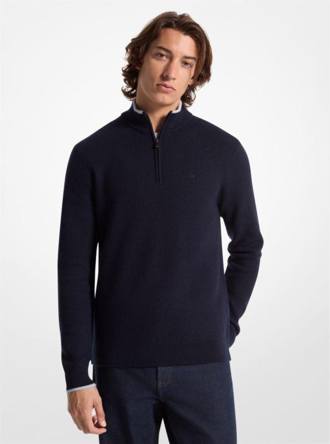 Wool Half-Zip Sweater