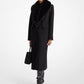 Faux Fur Collar Wool Blend Coat