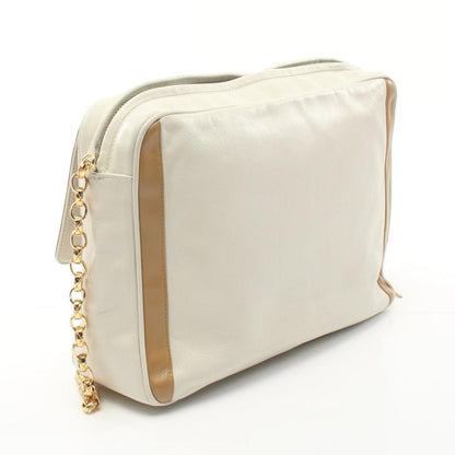 Coco Mark Chain Shoulder Bag LeatherLight Gold Hardware Vintage