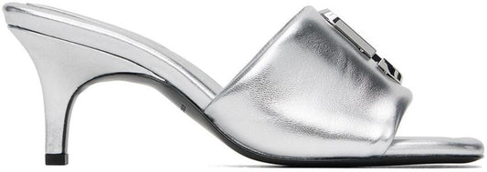 Silver 'The Leather J Marc' Heeled Sandals