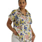 Plus-Size Relaxed Fit Floral Short-Sleeve Shirt