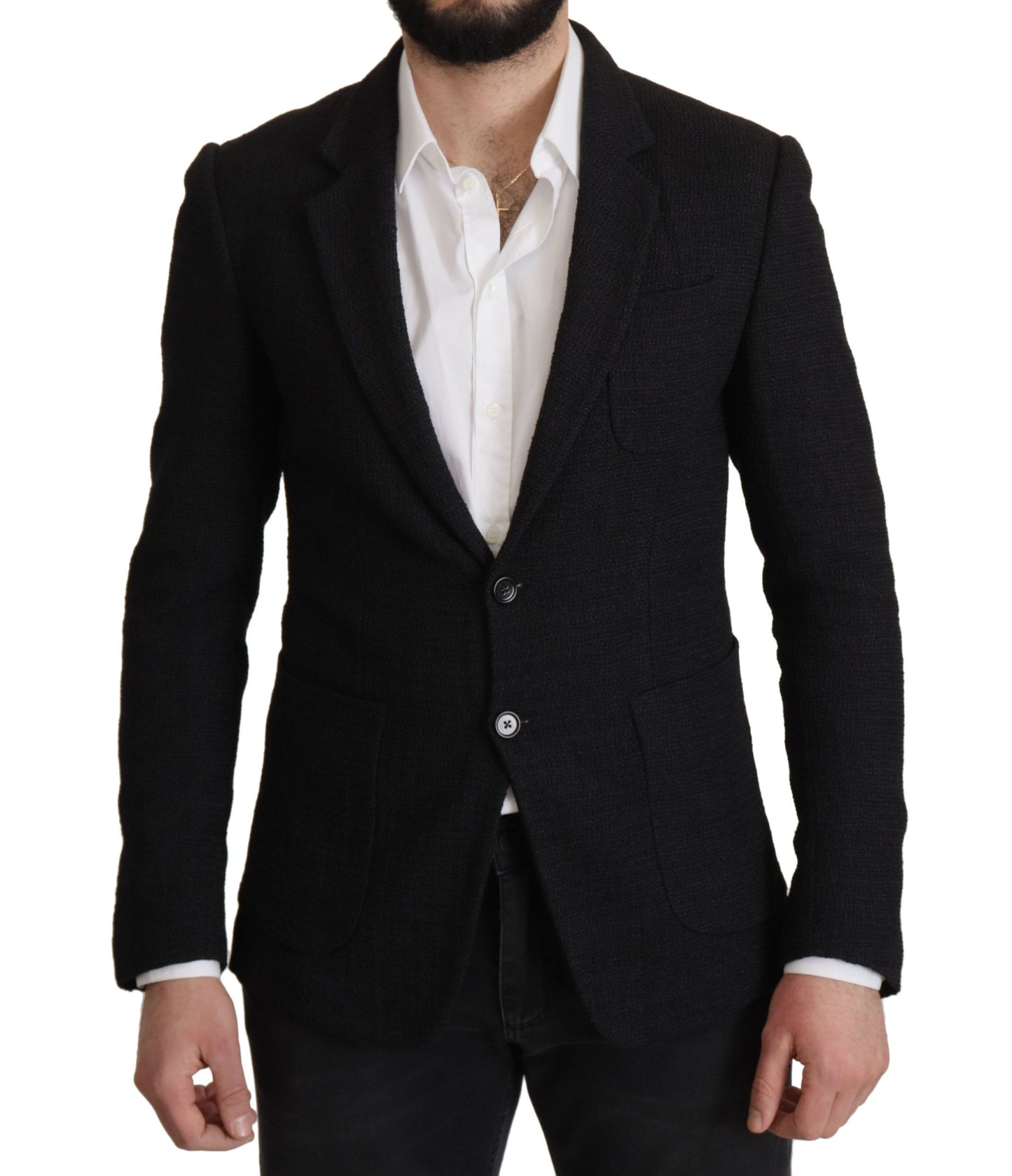 Dolce & Gabbana Elegant Single Breasted Wool Blazer