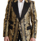 Dolce & Gabbana Elegant Single Breasted Jacquard Blazer