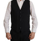 Dolce & Gabbana Elegant Black Martini Blazer and Vest Ensemble