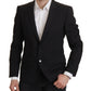 Dolce & Gabbana Elegant Slim Fit Black Blazer Jacket