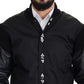 Dolce & Gabbana Elegant Black Crystal-Embellished Bomber Jacket