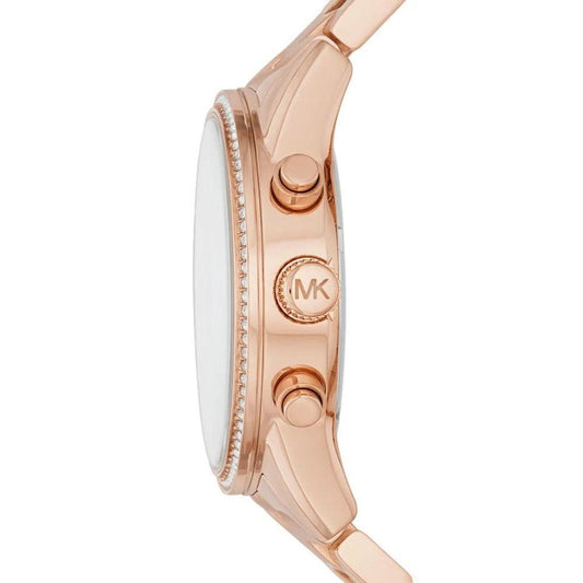 Michael Kors Ritz MK6357 Women's Rose Gold-Tone Chronograph 37mm Watch