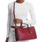 MICHAEL Scarlett Medium East West Leather Satchel