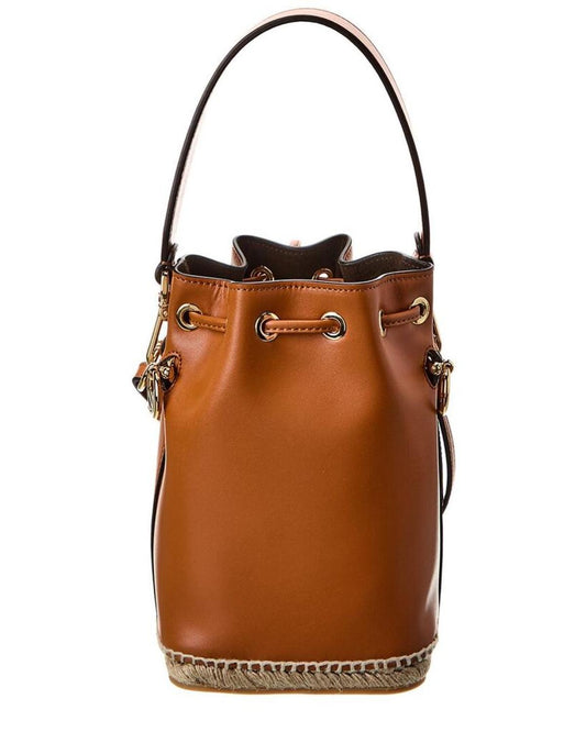 FENDI Mon Tresor Mini Leather Bucket Bag