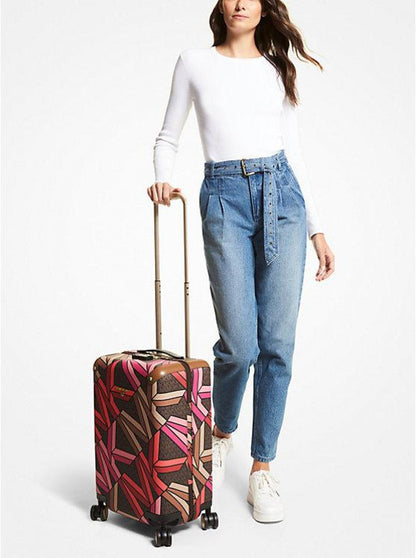 Jet Set Travel Small Graphic Logo Suitcase