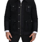 Dolce & Gabbana Elegant Full Zip Black Wool Blend Jacket