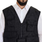 Dolce & Gabbana Elegant Sleeveless Vest Jacket in Black