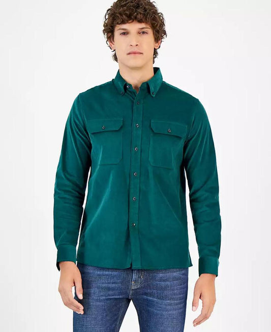 Men's Classic-Fit Micro-Cord Shirt