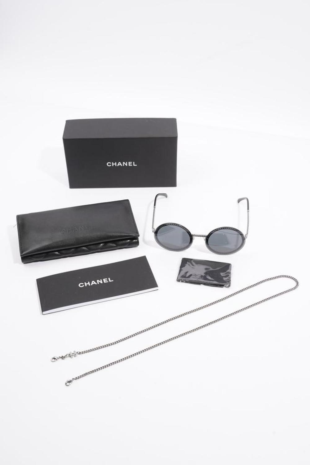 Chanel Round Sunglasses  Base Metal 58Mm 18Mm