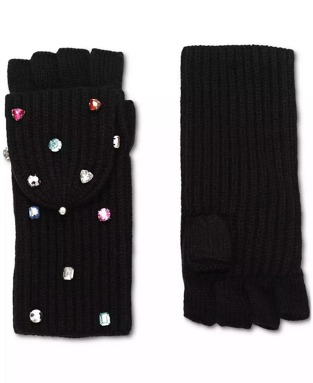 Women's Embellished Pop-Top Gloves