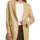 Michael Kors Collection Plonge Leather Boyfriend Blazer