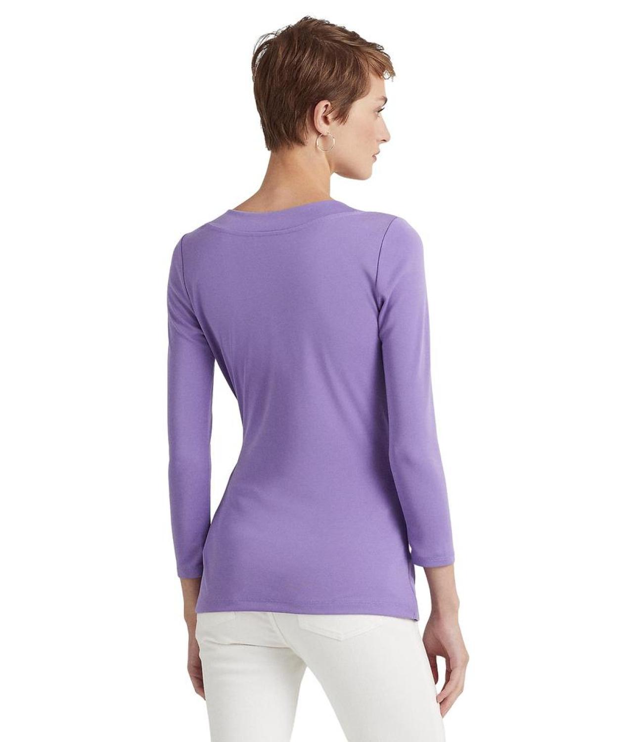 Stretch Jersey Surplice Top