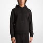 Embossed Logo Cotton Blend Hoodie