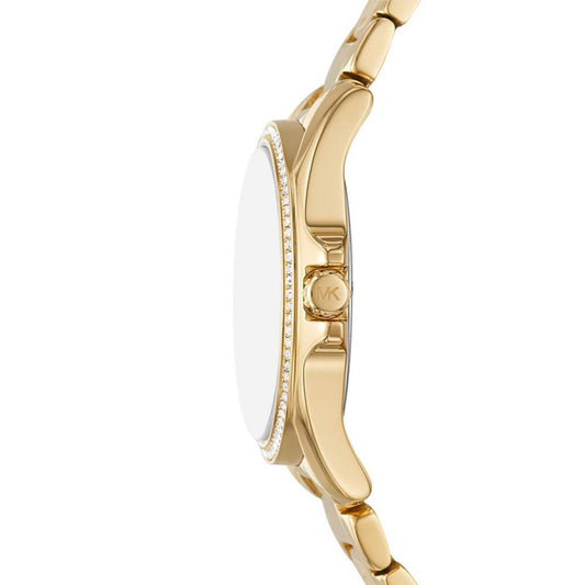 Women's Kacie Three-Hand Gold-Tone Stainless Steel Watch 39mm