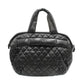 Chanel Vintage Cocoon Bowling Bag in Black Nylon