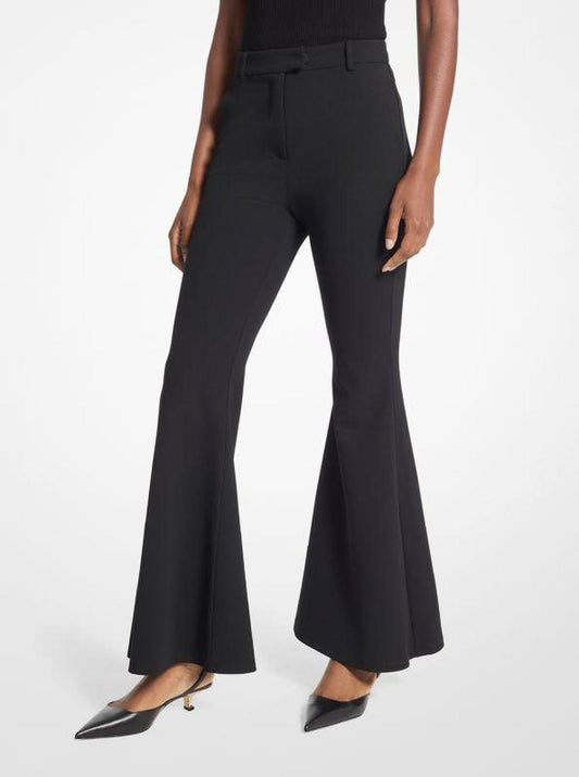 Stretch Crepe Flared Pant