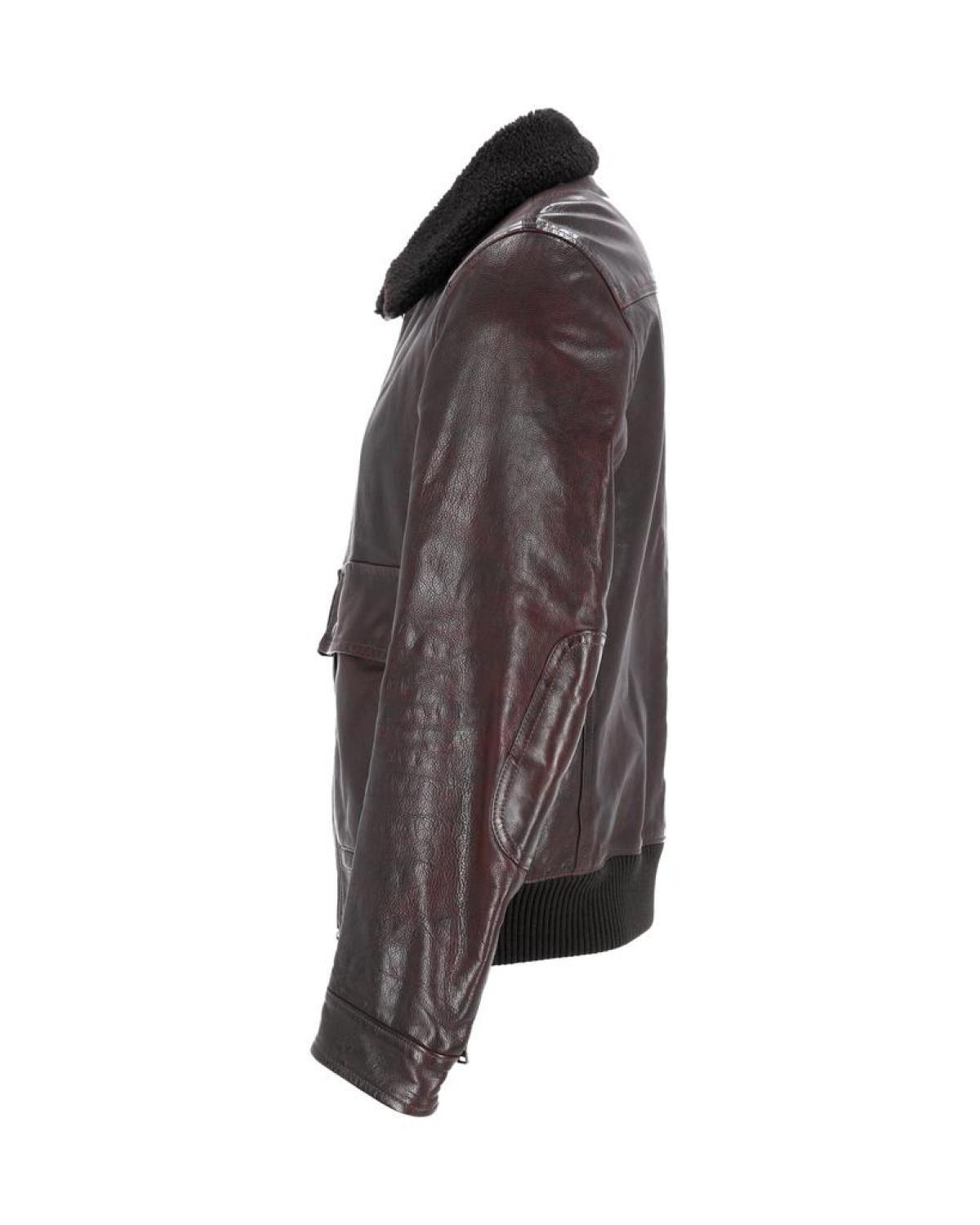 Prada Bomber Jacket in Brown Leather