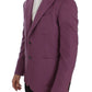 Dolce & Gabbana Elegant Purple Cashmere-Silk Blend Blazer