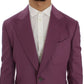 Dolce & Gabbana Elegant Purple Cashmere-Silk Blend Blazer