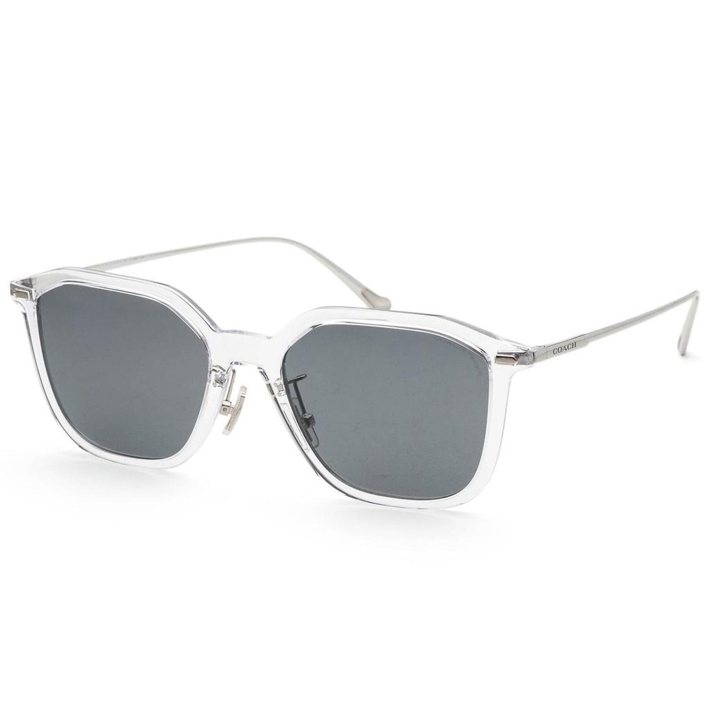 Men's 55 mm Clear Sunglasses