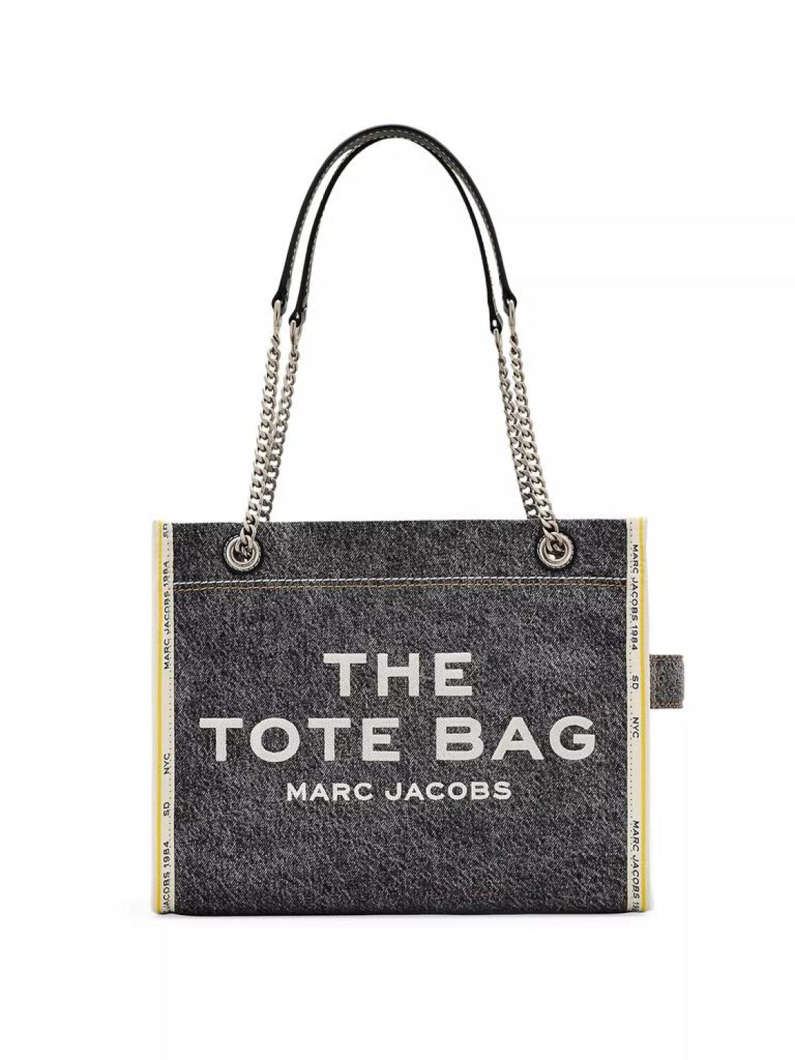 The Denim Chain Medium Tote Bag