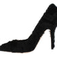 Dolce & Gabbana Elegant Pumps in Luxe Xiangao Fur Leather