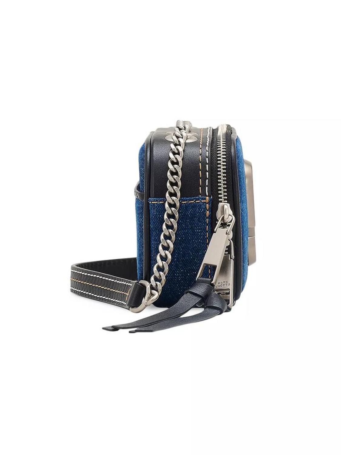 The Denim Chain Snapshot Crossbody Bag