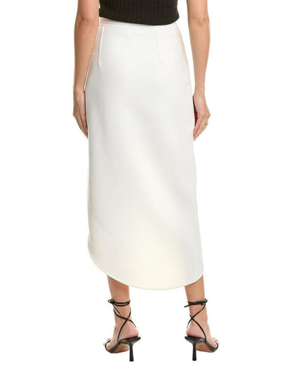 Michael Kors Collection Elliptical Slit Wool Pencil Skirt