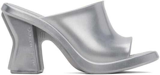 Silver Melissa Edition Heeled Sandals