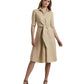 Tie-Front Linen Shirtdress