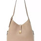 Deco Pebbled Leather Shoulder Bag