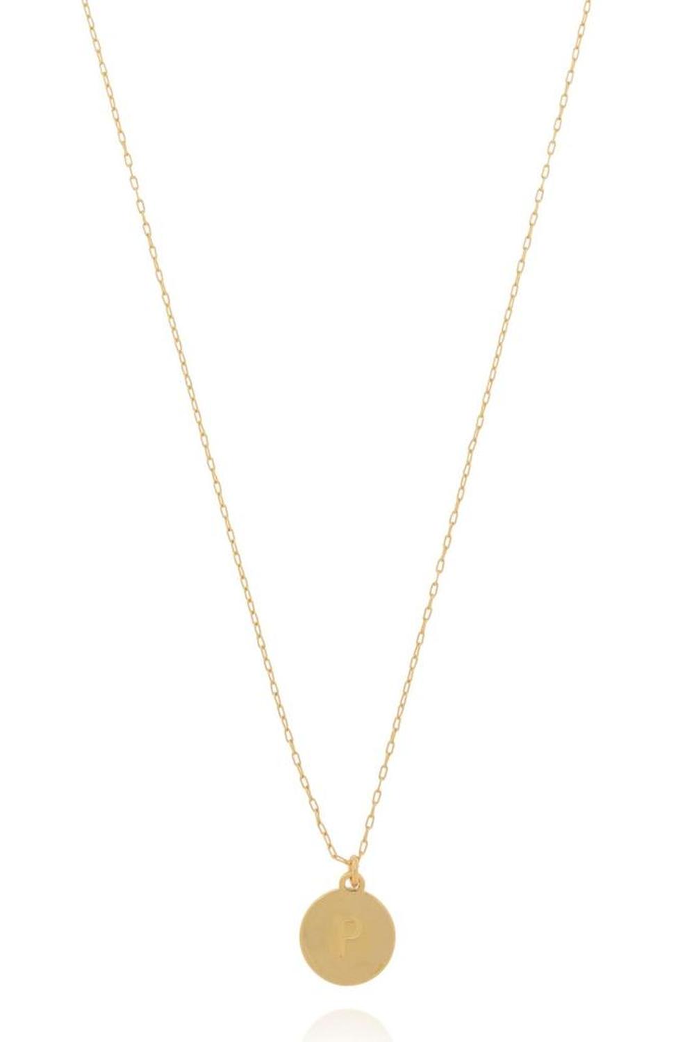 Kate Spade P Mini Pendant Necklace