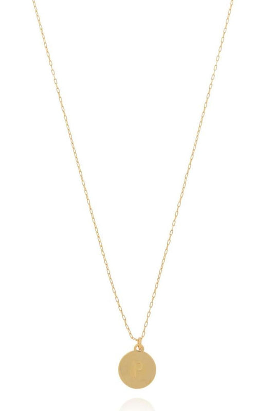 Kate Spade P Mini Pendant Necklace